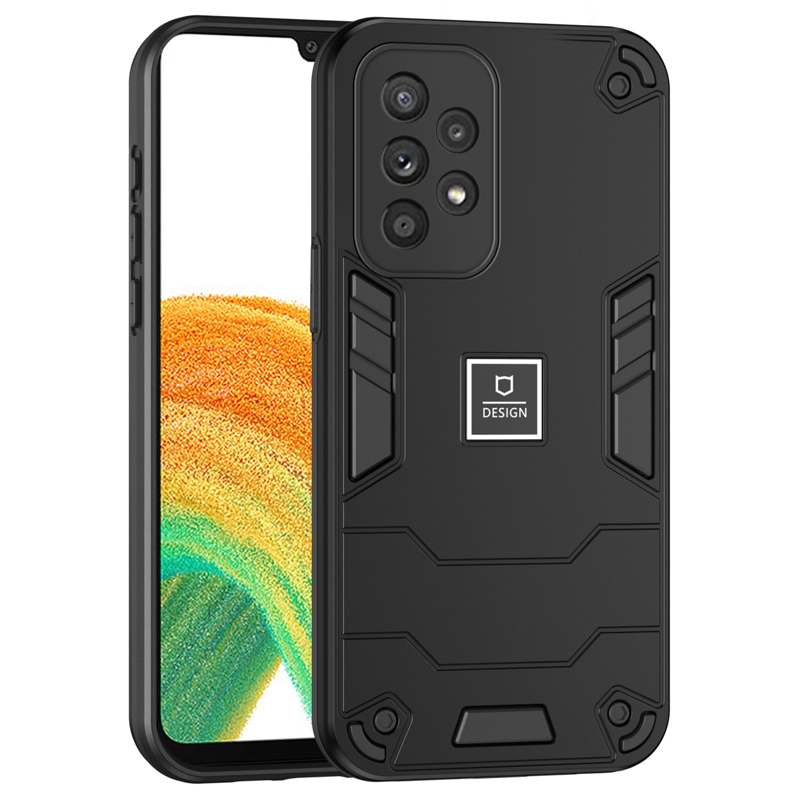For Samsung Galaxy A33 5G Phone Case Dual Layer Protection Cover Comfortable Grip - Purple For Samsung Galaxy A33 5G Phone Case Dual Layer Protection Cover Comfortable Grip - Purple